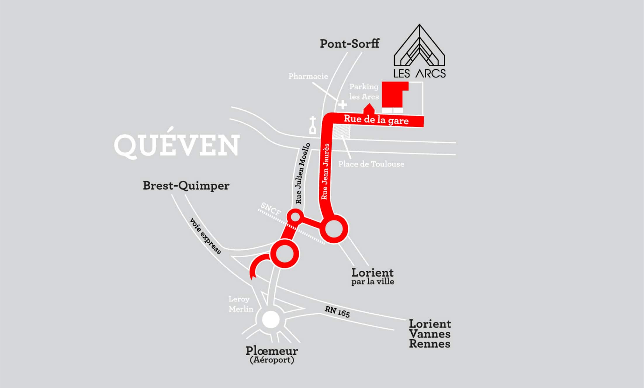 Plan d'accès Les Arcs